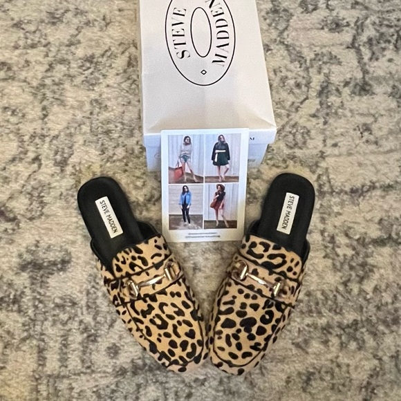 Steve Madden Rylie Leopard Mules colab with TheSisterStudio. 2019 - Picture 2 of 4